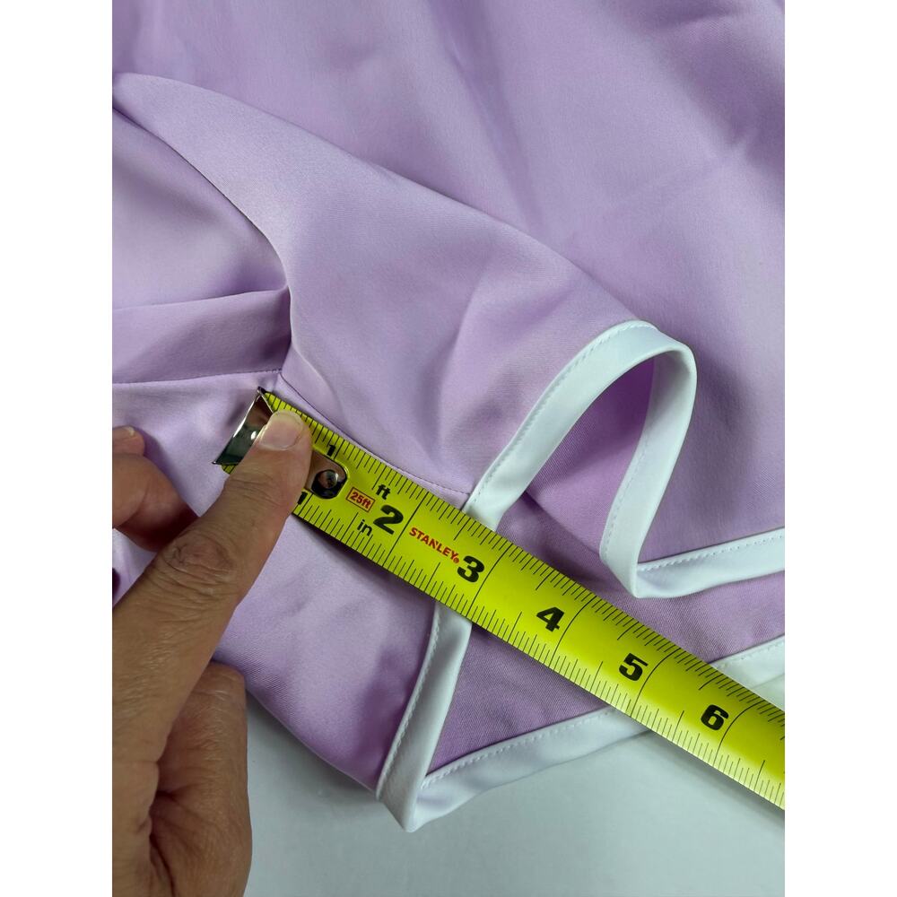 NEW Adidas Originals Women’s Orchid Purple Sprinter Shorts Trefoil Medium - Picture 7 of 7